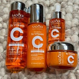 5x Vitamin C Skincare Set - Orange